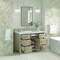 James Martin Vanities 48'' Single Vanity, Whitewashed Oak w/ 3 CM Carrara White Marble Top 424-V48-WWO-3CAR - alternate 5